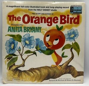 Disney Orange Bird Anita Bryant 1971 Disneyland Records Sealed LP Book